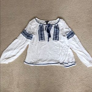 Tunic with blue detail